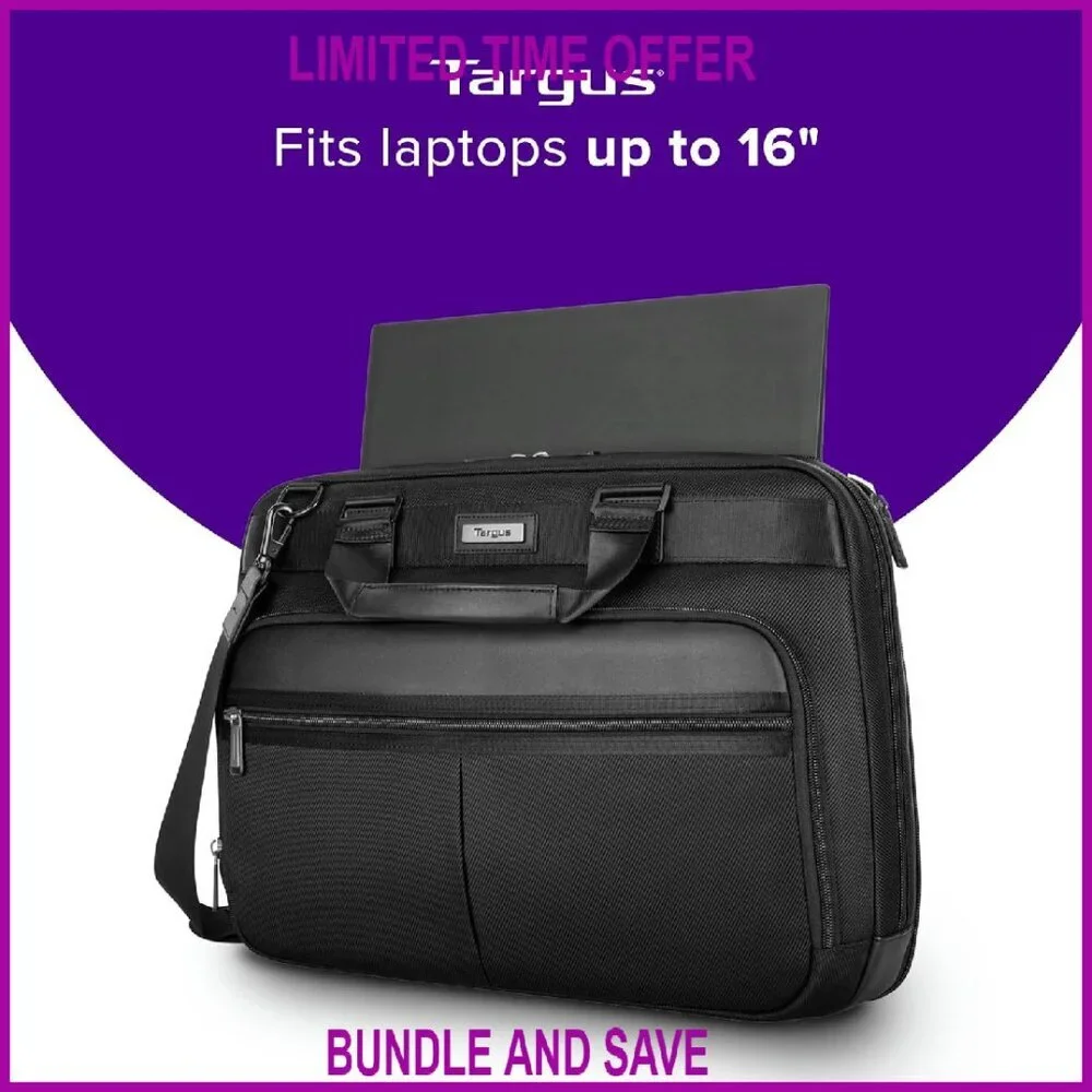 Checkpoint-Friendly Laptop Messenger Bag for 15.4-Inch Devices